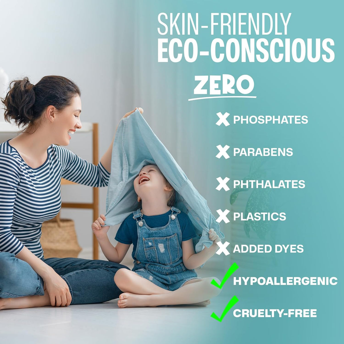 Sudstainables Eco Friendly Laundry Detergent Sheets - (200 Count), Unscented, Zero Waste, Plastic Free, Ultra Cleaning Strength, Sensitive Skin Safe, Saves Space - HavenBliss Decor