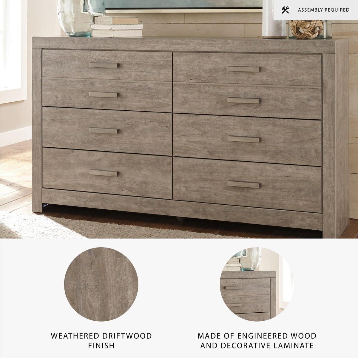 Culverbach Scandinavian 6 Drawer Dresser