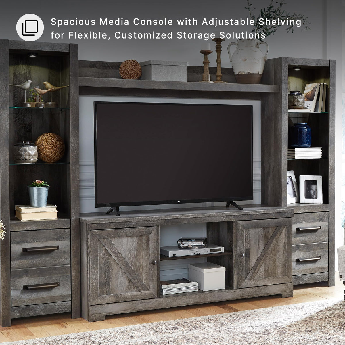 Wynnlow 4 Piece Entertainment Center