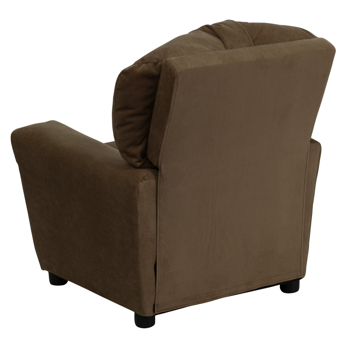 Chandler Microfiber Kids Recliner with Cup Holder and Safety Recline