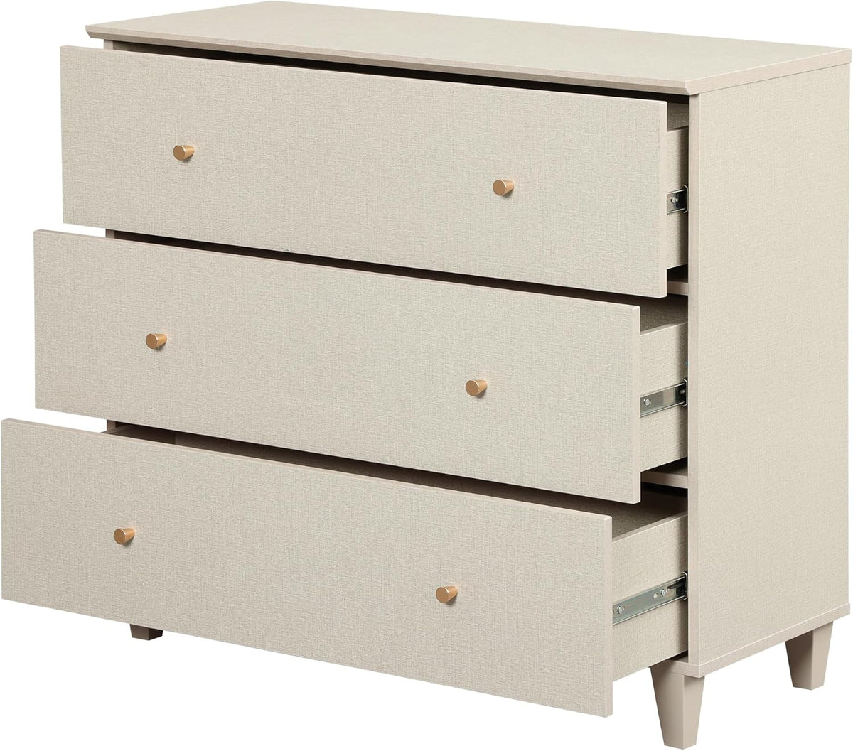 WAMPAT Dresser with 9 Drawers for Bedroom, 106" Wide Wooden Chest of Drawers, Modern Long Dressers Closet Storage Organizer with Solid Wood Legs for Living Room, Kids Room, Nursery, Beige