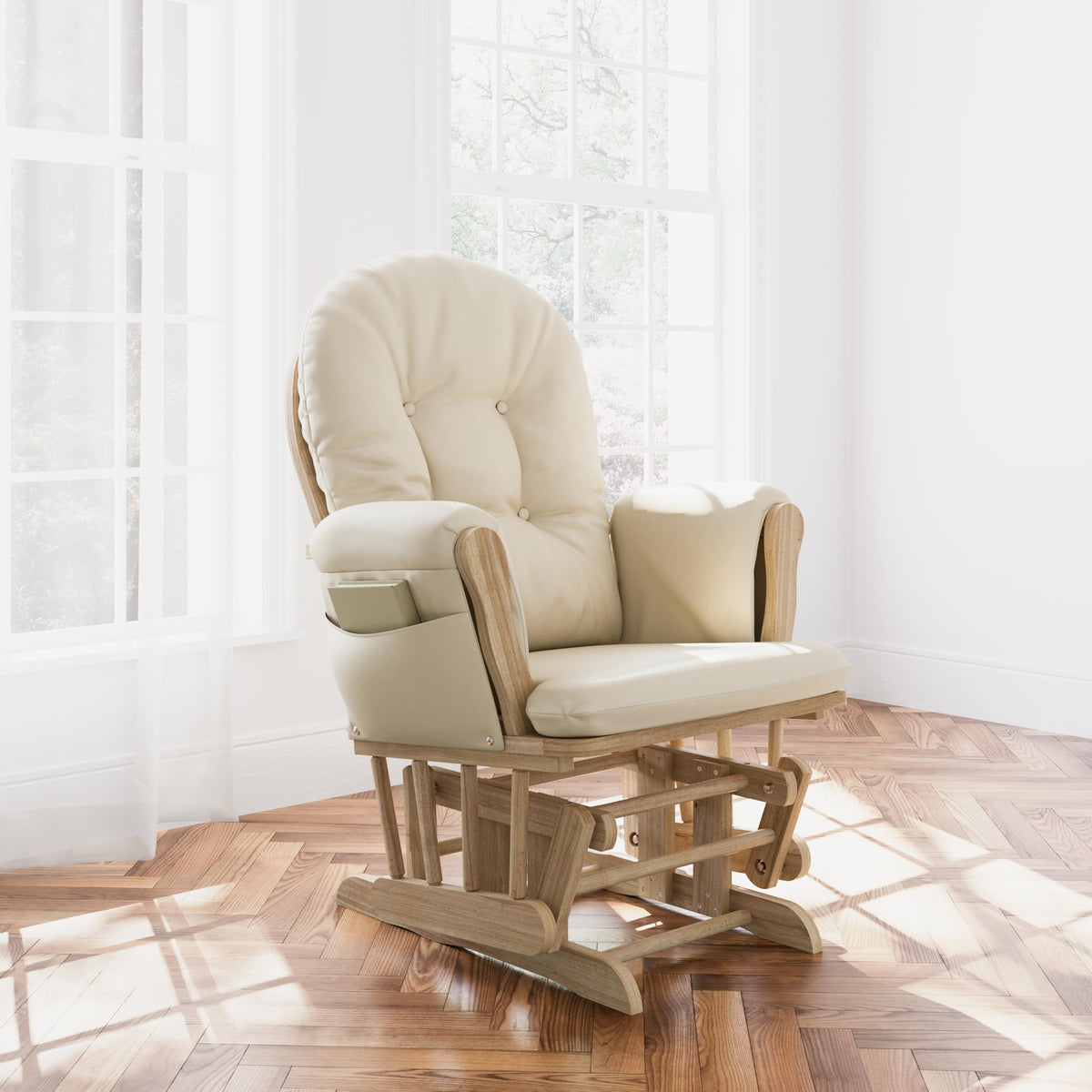 Premium Hoop Glider & Ottoman (2 Count)