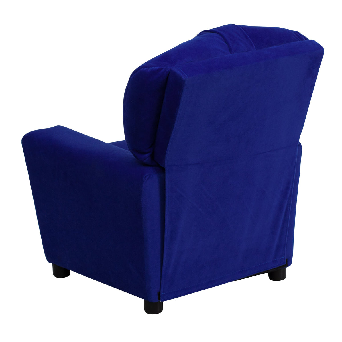 Chandler Microfiber Kids Recliner with Cup Holder and Safety Recline