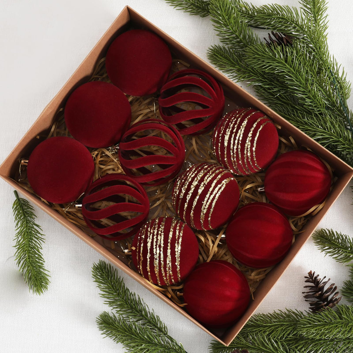 Christmas Ornaments Set of 12 (12 Count)