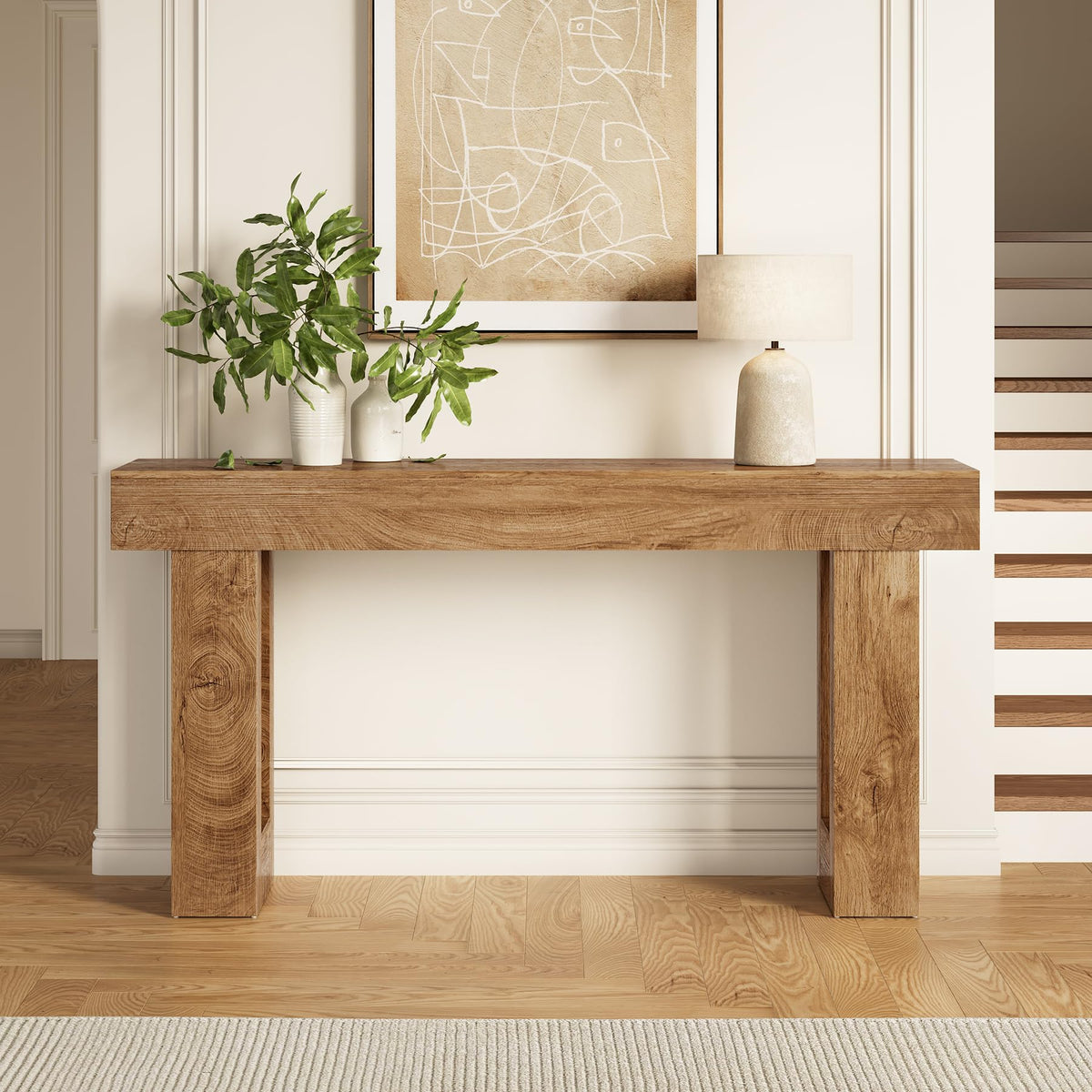 63 Inches Long Console Table for Entryway