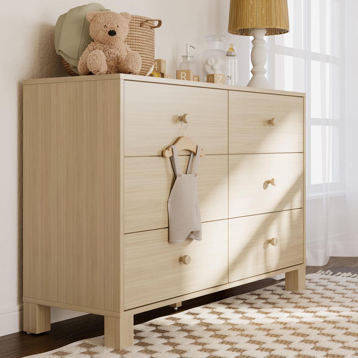 California 6 Drawer Double Dresser