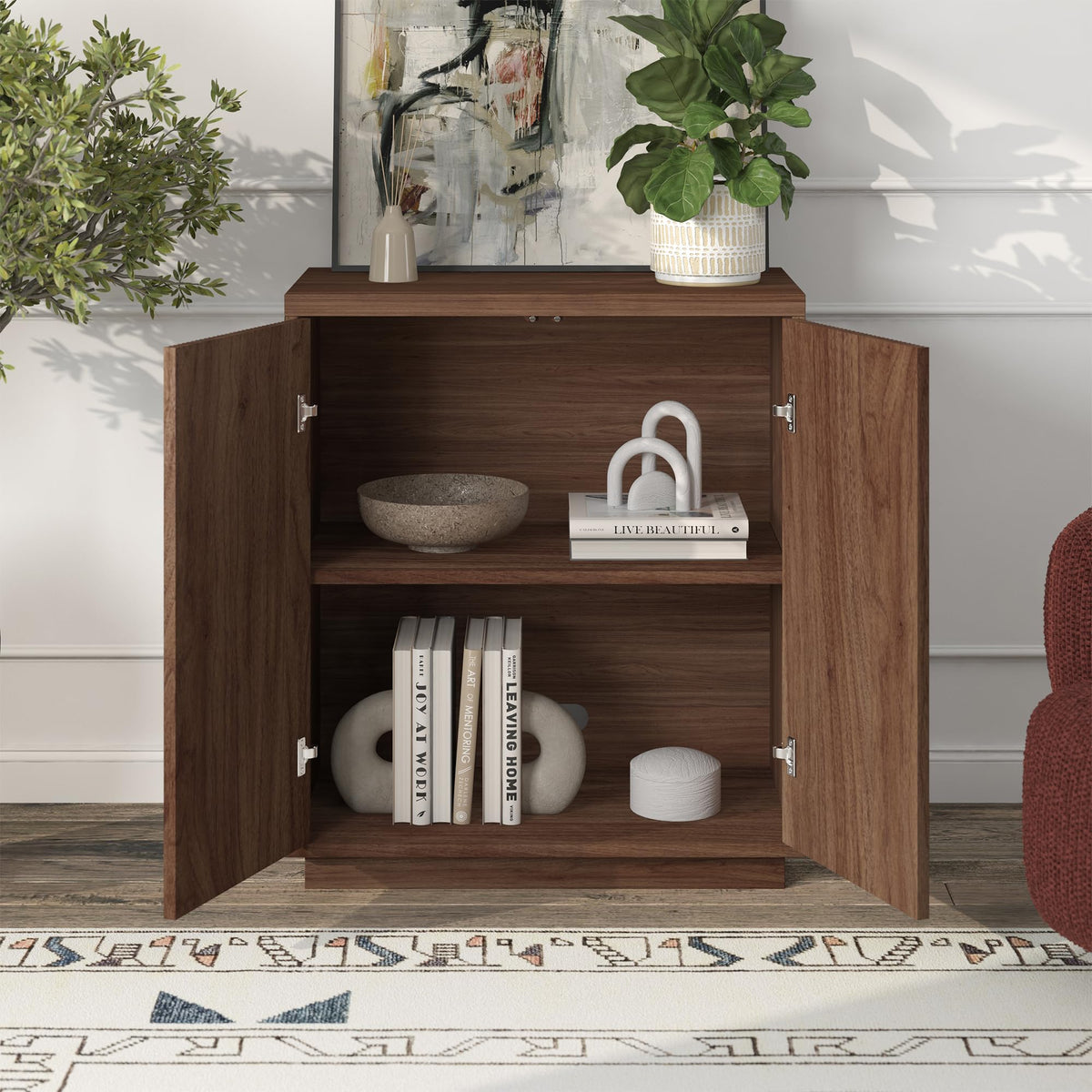 28" Fluted Accent Cabinet