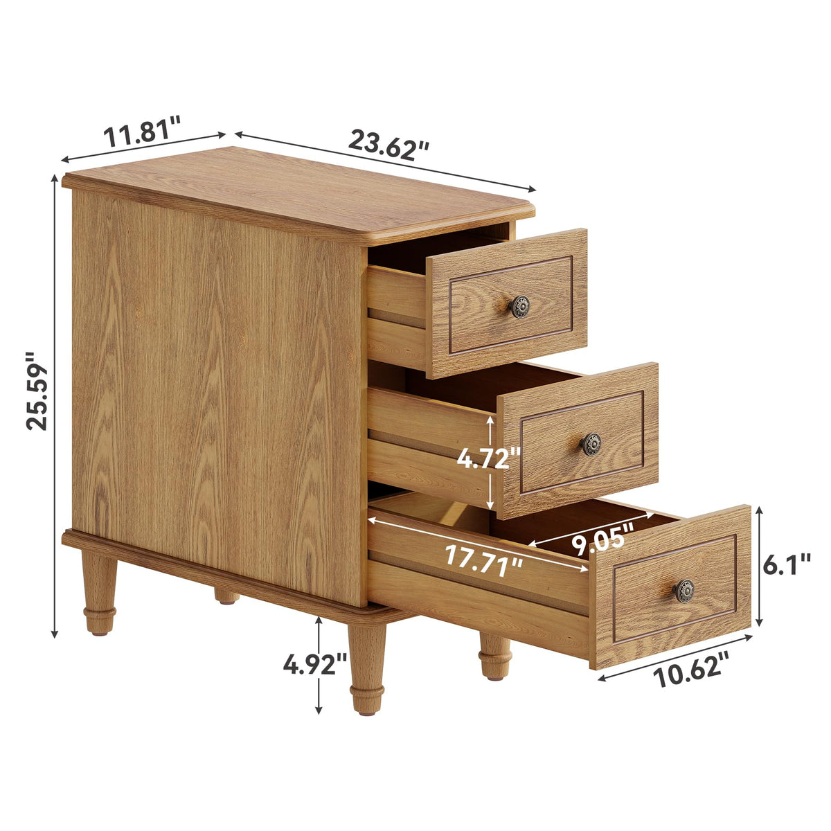 Fully Assembled End Table (2 Count)