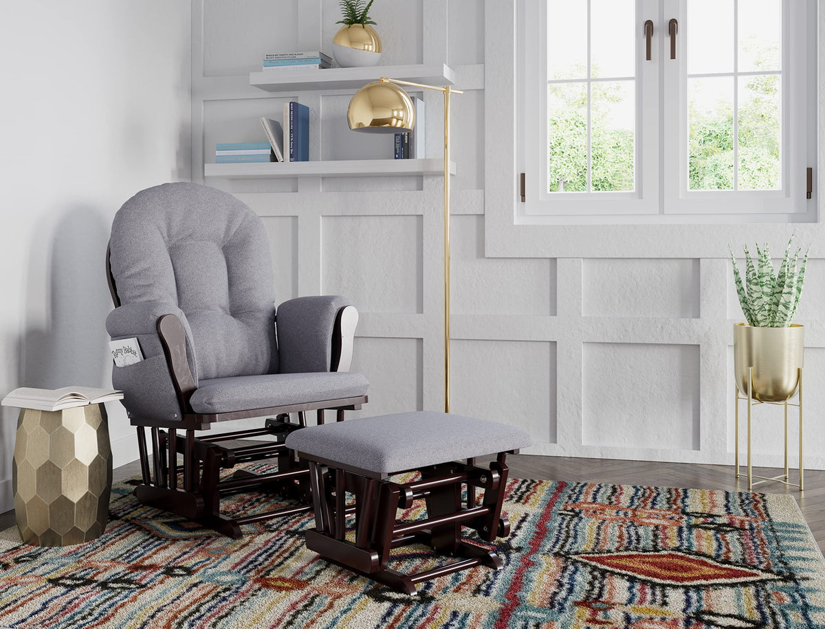 Premium Hoop Glider & Ottoman