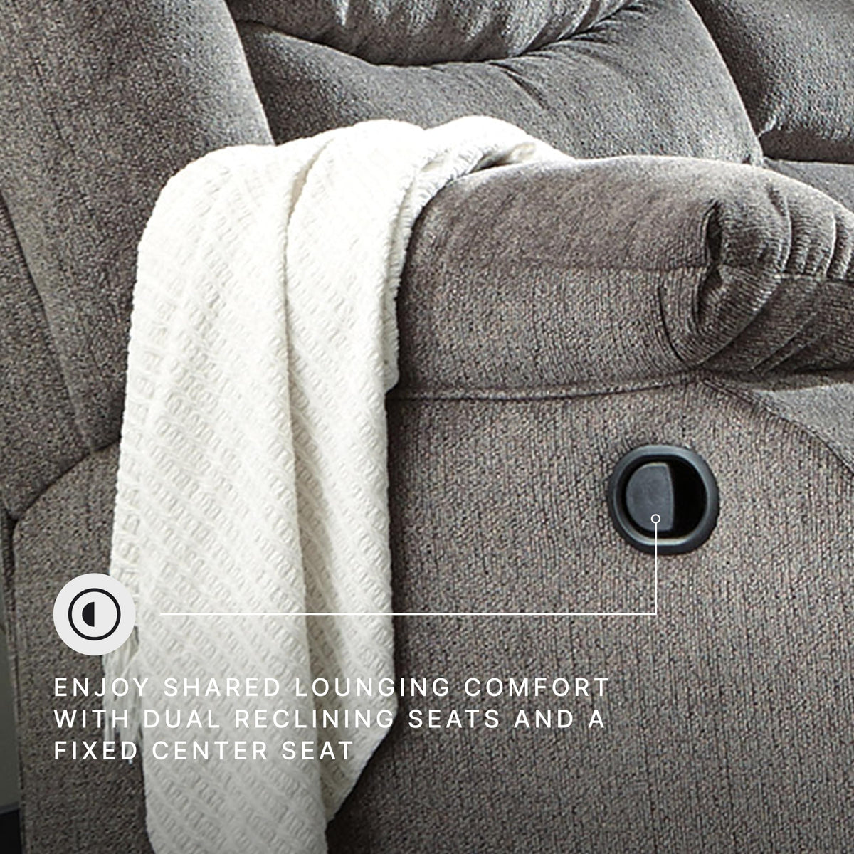 Manual Reclining Sofa Couch