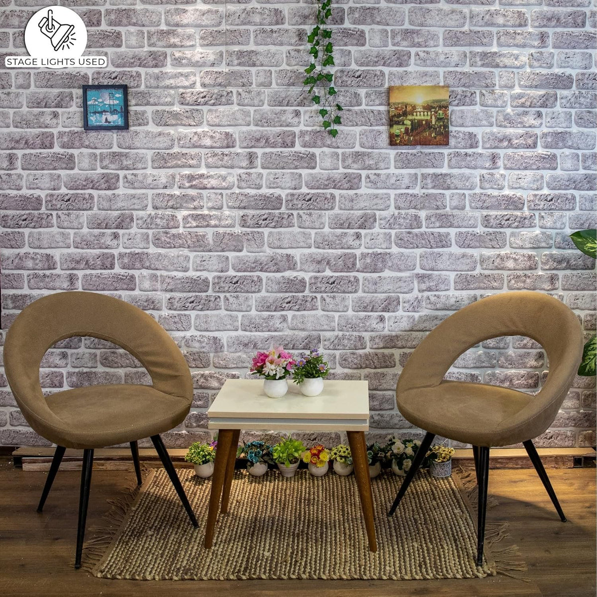 Dundee Deco 3D Wall Panels Faux Brick - Cladding, White Grey Stone Look Wall Paneling, Styrofoam Facing for Living Room, Kitchen, Bathroom, Balcony, Bedroom, Set of 5, Covers 27 sq ft - HavenBliss Decor