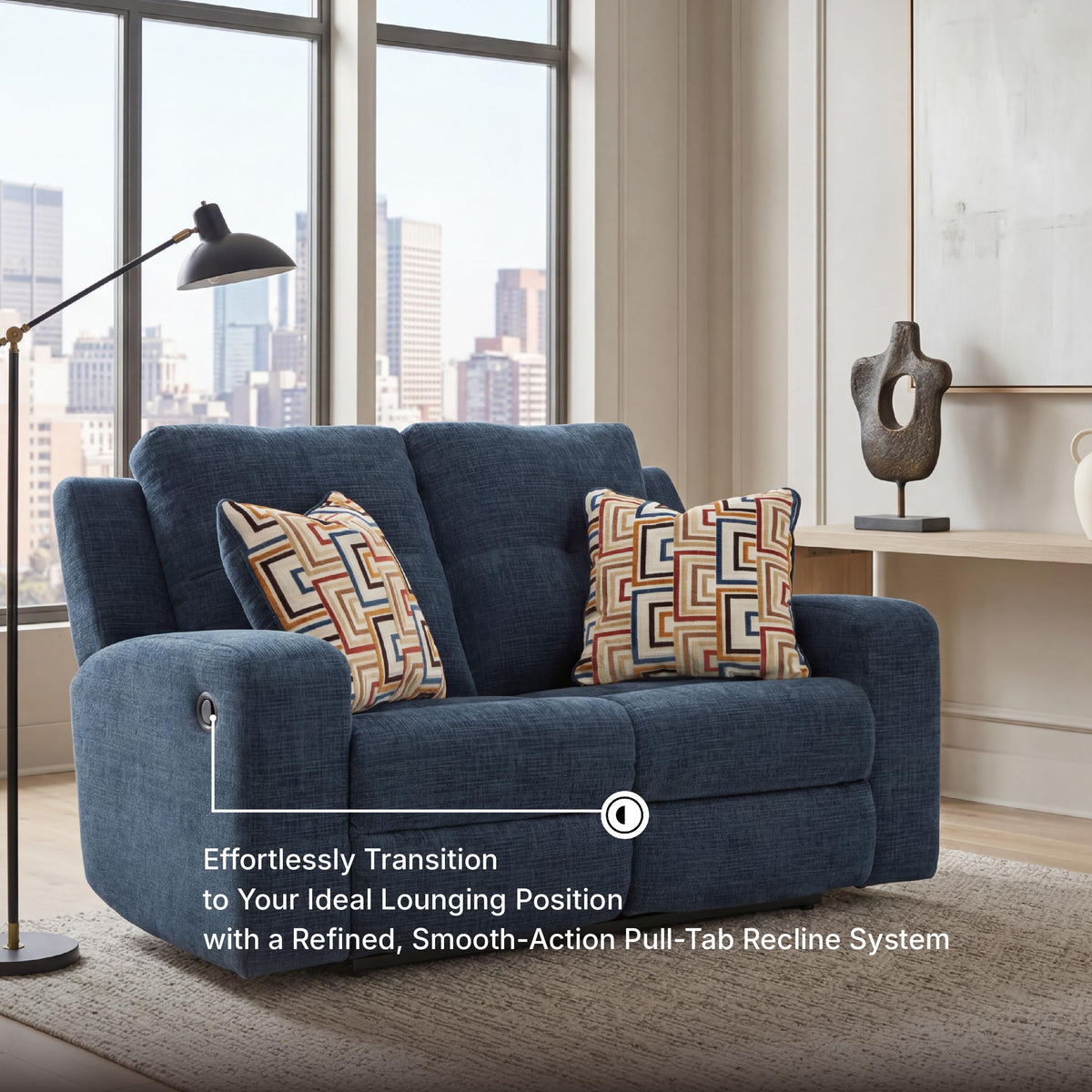 Danum Small Reclining Loveseat Sofa