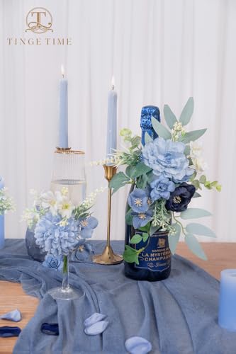 Artificial Flowers Combo (Dusty Blue)