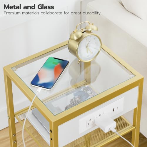 End Table with Charging Station
