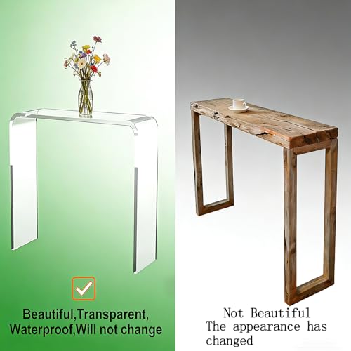 Clear Acrylic Console Table (1 Tier - Clear)