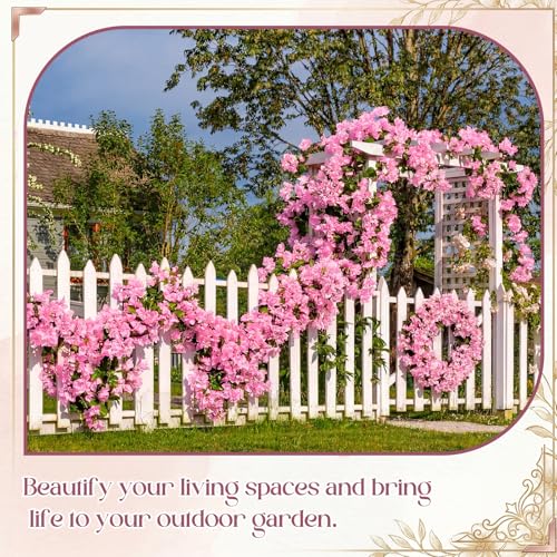 16 Pack Artificial Bougainvillea Bulk Silk Flower (Pink)