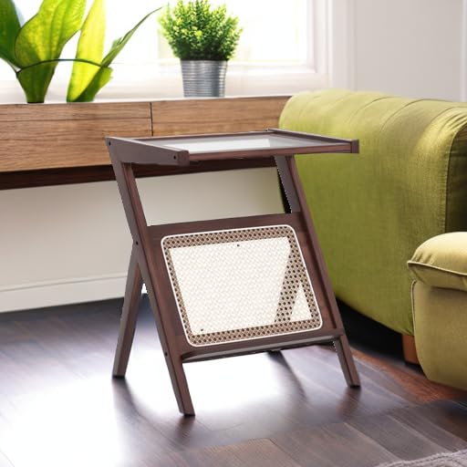 Brown Rattan Nightstand (Rattan-small-brown)