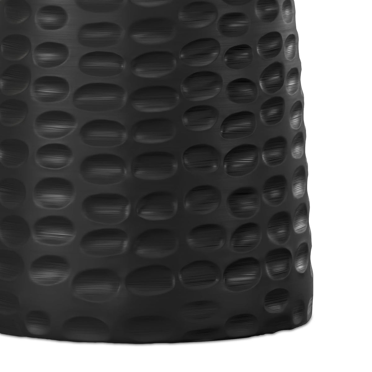 Boyd 13" Wide Solid Wood Round End Table in Black (Black / 13 inch)