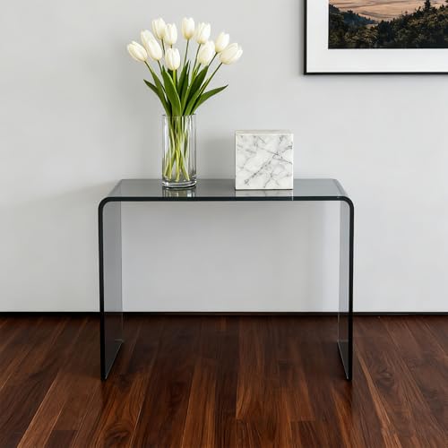 Clear Acrylic Console Table (1 Tier - Transparent Grey)