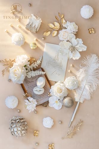 Christmas Artificial Flowers Combo (Brilliant White)