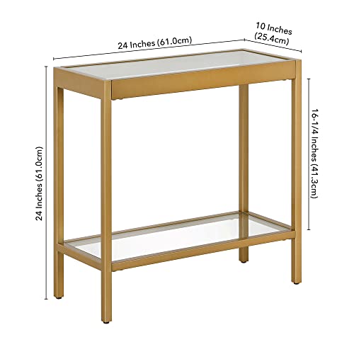 24" Side Table (Brass / 24" Wide)