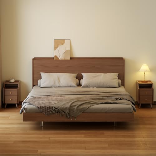 Wood Nightstand (1 Pc(walnut) / 15.74''D*15.74''W*19.68''H)