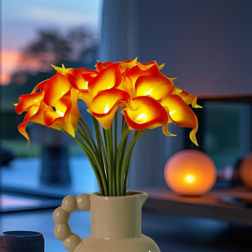 LED Calla Lily Lamp (Orange)