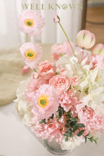 Artificial Flowers in Vase (Pink & White Max)