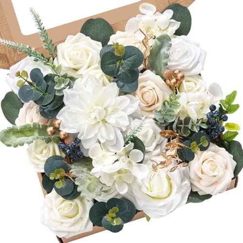 2PCS White Artificial Flowers (A Secret Garden / 2 Boxes)