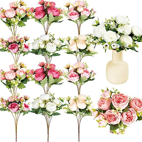 Artificial Peonies Flowers (Multicolored)