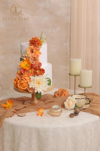 Fall Artificial Flowers Combo (Burnt Orange)