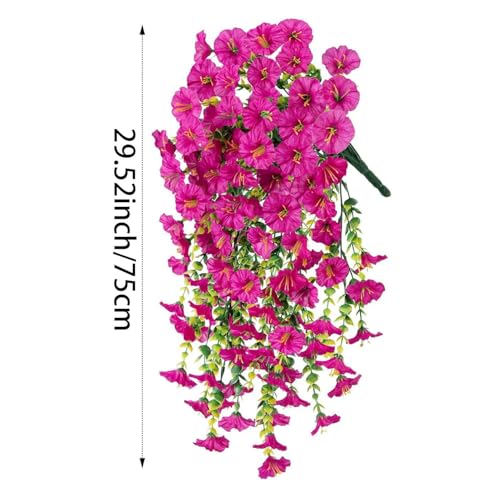 6 Pack Outdoor Faux Plants (Light Purple)