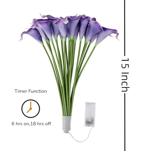 LED Calla Lily Lamp (Purple)