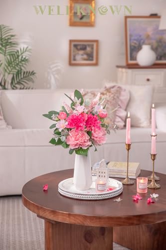 Artificial Flowers Bouquet (Pink & Hot Pink)