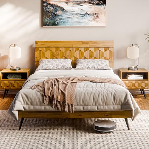 Georgina Wood Nightstand (Georgina Nightstand / Nightstand / Teak Brown)