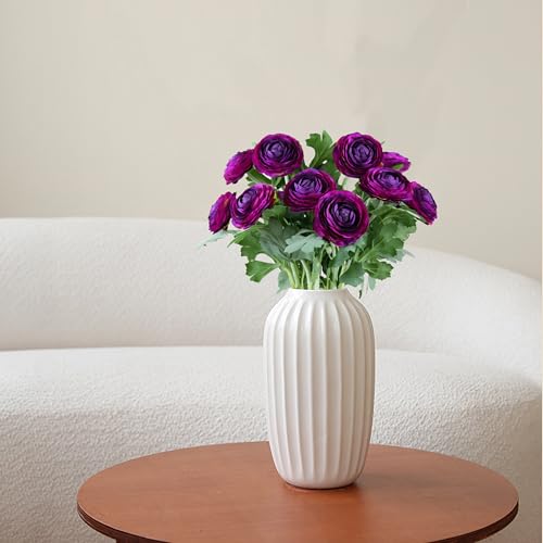 Artificial Ranunculus Flowers Purple (Purple / 10)