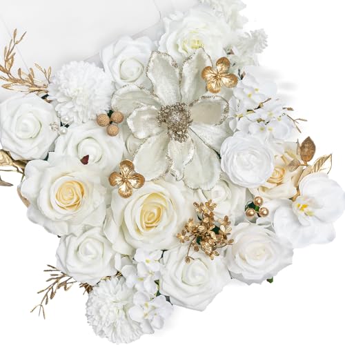 Christmas Artificial Flowers Combo (Brilliant White)