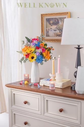 Artificial Flowers Bouquet (Rainbow Colorful Sunflowers)