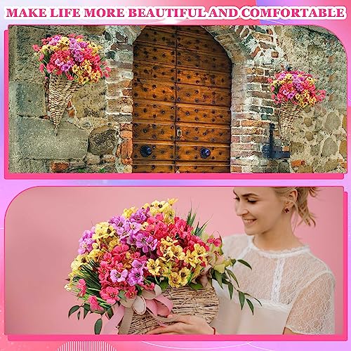 Violet Artificial Flowers (Cluster / Colorful)