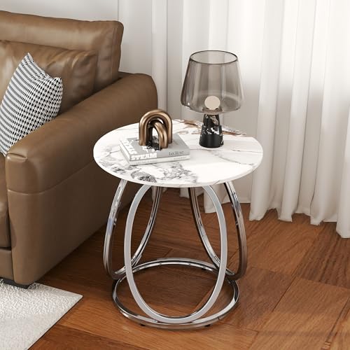 Silver Side Table Living Room (Dark Silver)
