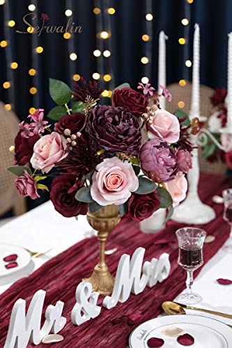 Burgundy Purple Artificial Flowers (Amorous Burgundy / 1 Box)