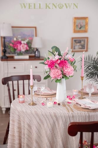 Artificial Flowers Bouquet (Pink & Hot Pink)