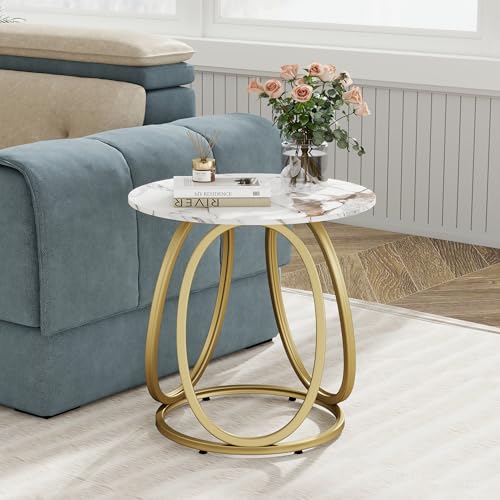 Gold Side Table Living Room (Dark Gold)