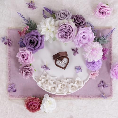 Wedding Artificial Flowers Combo (Purple)