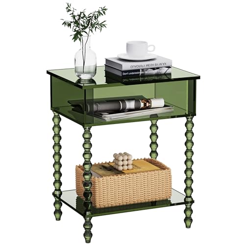 Acrylic Side Table (Green / Small)