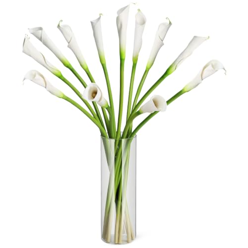 12pcs Calla Lily Artificial Flowers (White Bud)