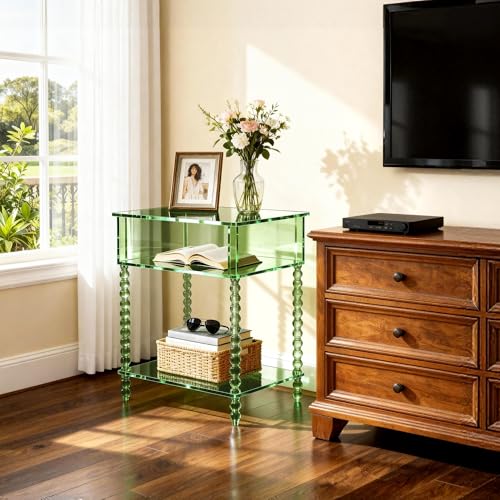 Acrylic Side Table (Green / Large)