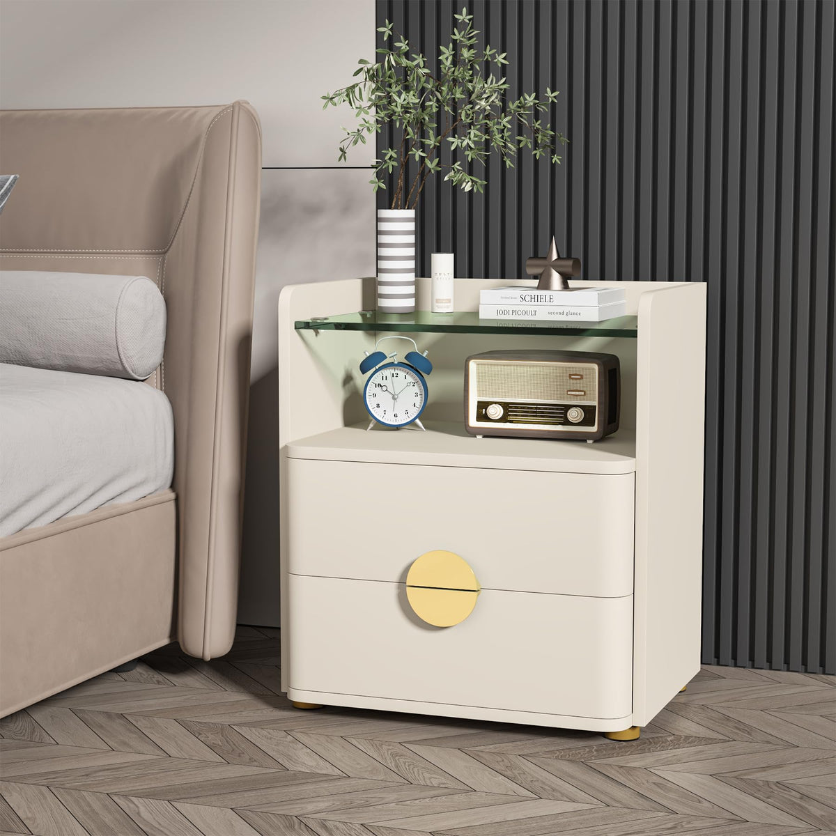 2 Drawer Nightstands Set of 2