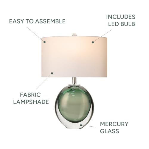 Modern Green Glass Table Lamp
