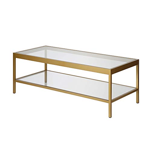 45" Modern Coffee Table (Brass / 45" Wide)